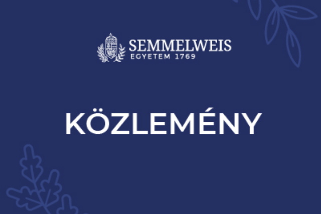 Kltzsek a Semmelweis Egyetemen folyamatos betegellts mellett