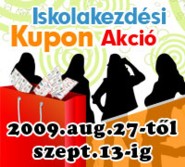 Iskolakezdsi kupon akci!