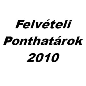 Felvteli ponthatrok 2010