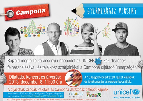 Rajzplyzat ltalnos iskolsok szmra az UNICEF tmogatsrt