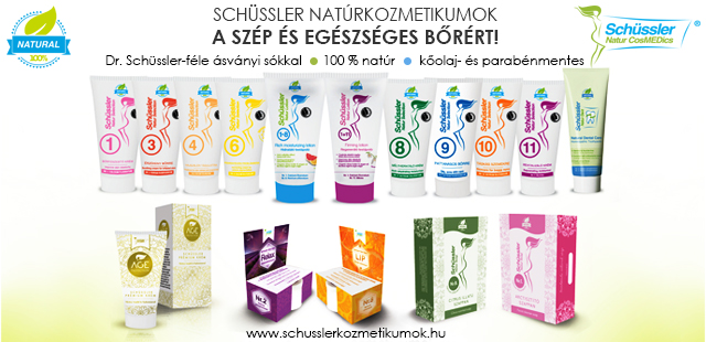 Schüssler Natur CosMEDics kozmetikum család, bőrproblémák, ásványi sók, Schüssler-sók