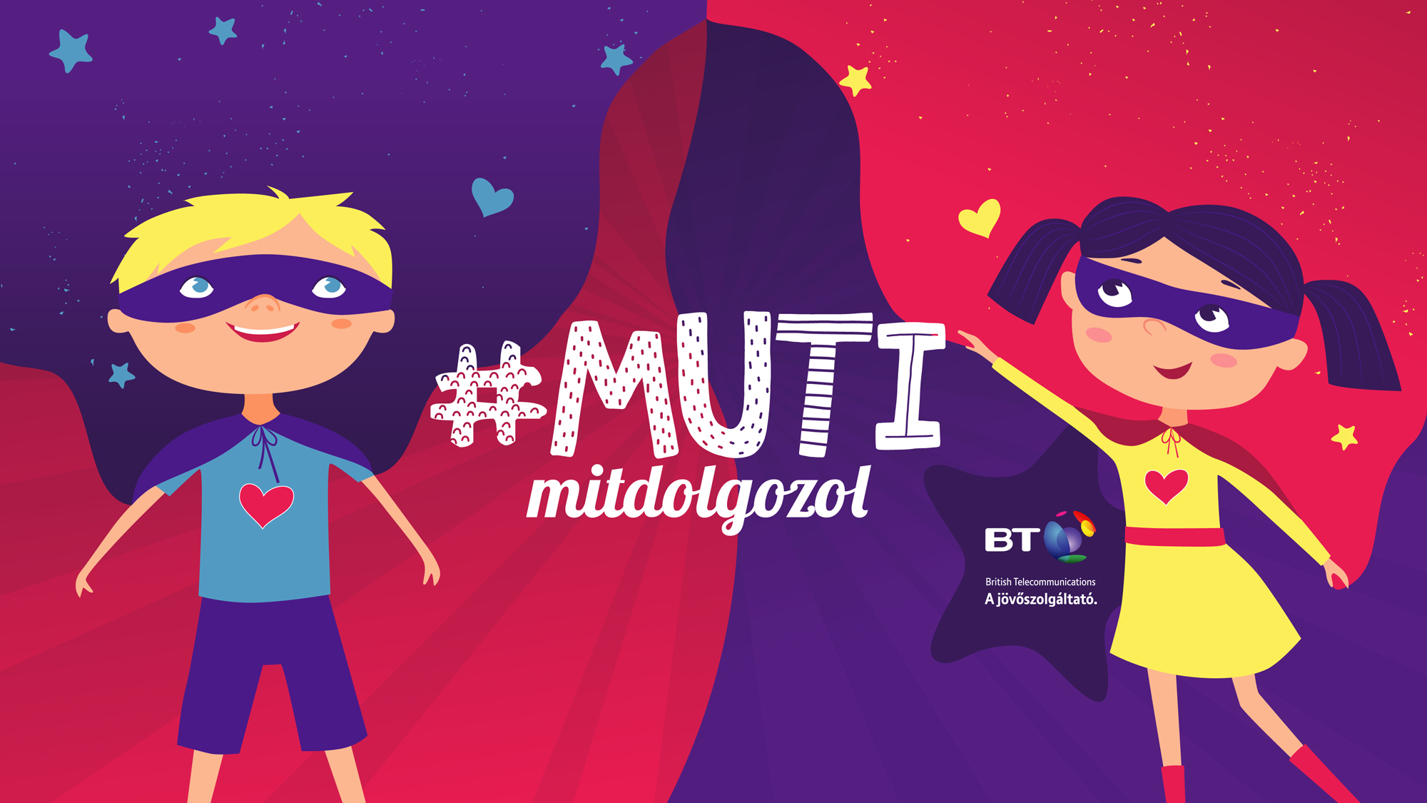 A BT (British Telecommunications) orszgos plyzatot hirdet als tagozatos osztlyoknak #Mutimitdolgozol cmmel