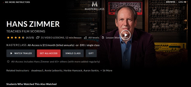 Hans Zimmer Masterclass