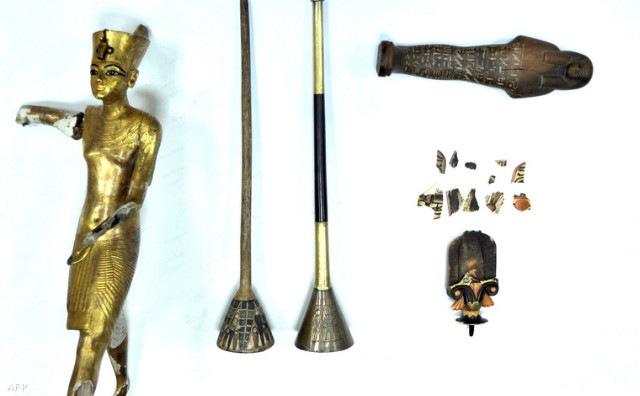 Tutanhamon eltkozott trombitja