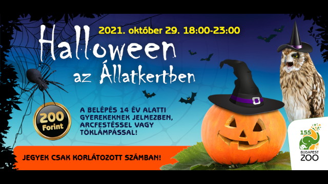 Halloween az llatkertben 2021