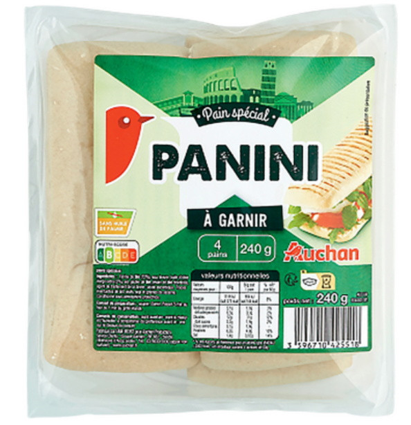 Auchan Kedvenc panini 4 db 240 g