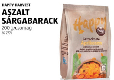 Happy Harvest Aszalt srgabarack 200 g