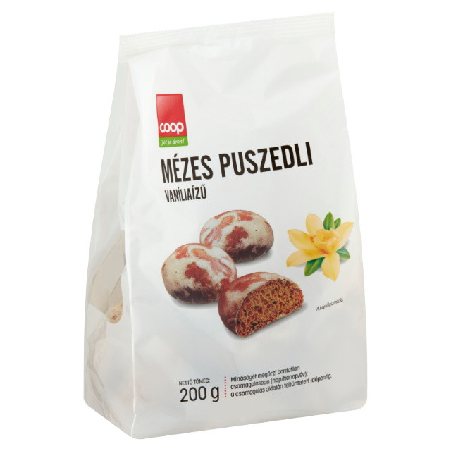 Coop mézes puszedli vaníliaízű, 200 g