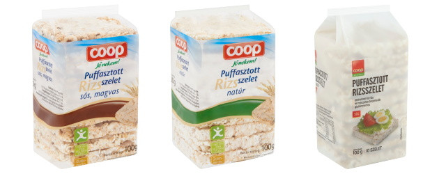 Coop magvas / natúr / sós puffasztott rizsszelet 100g