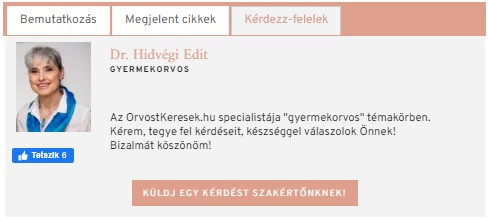 Dr. Hidvégi Edit családinet szakértő