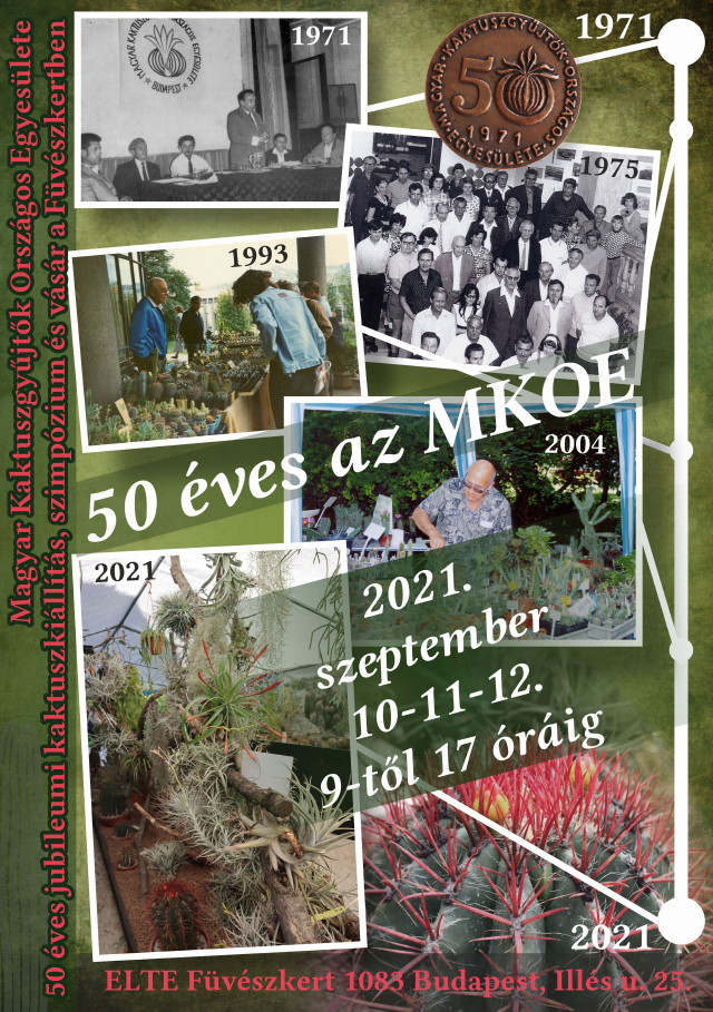 Kaktuszkiállítás 2021 ősz plakát