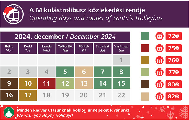 mikulstroli menetrendje 2024