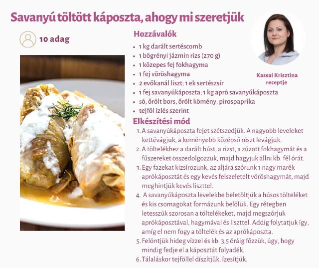 Savanyú töltött káposzta recept