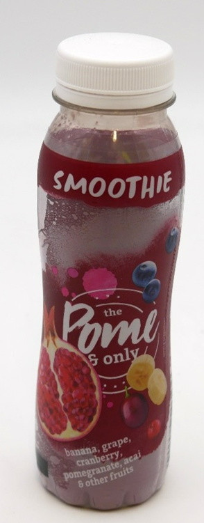 SMOOTHIE - Gyümölcs alapú ital banánból, szőlőből, vörösáfonyából, gránátalmából, acai bogyóból és egyéb gyümölcsökből, 250 ml