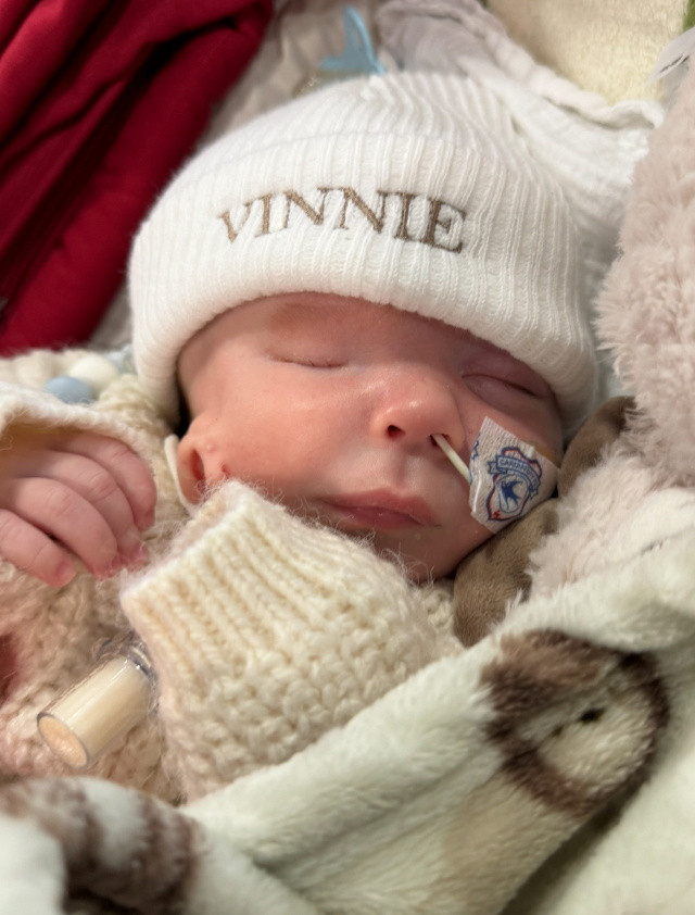 Vinnie fllel az arcn szletett