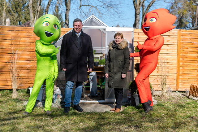Horváth Erika és Győrffy Balázs #ZöldségGyümölcsHős díjátadó Orosztony