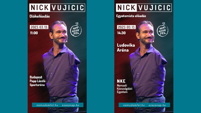 Nick Vujicic elads Budapesten