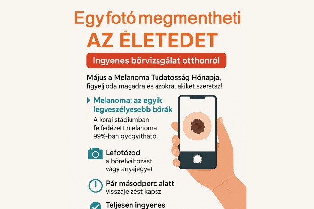 Egy fot is megmentheti az leted - Ingyenes brvizsglat otthonrl