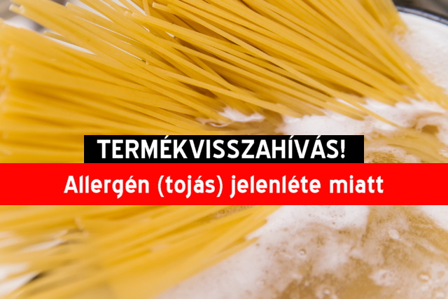 Termékvisszahívás - Jármi száraztészta