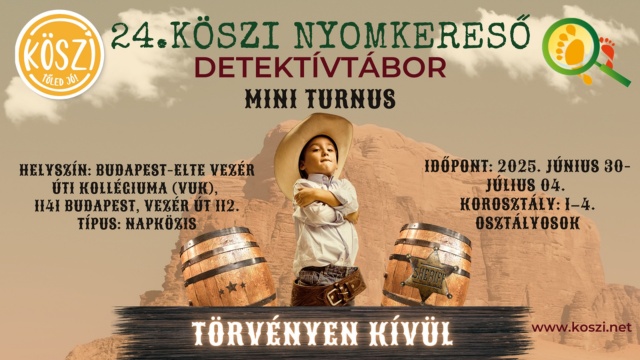 Nyomkeres Detektvtbor - Mini turnus