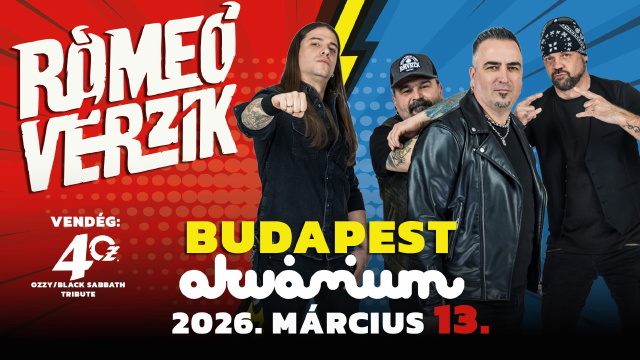 Az �rd�g, az Isten, az �let �s a Hal�l - R�me� V�rzik nagykoncert az Akv�ban - 2026. m�rcius 13. Akv�rium Klub, KisHall