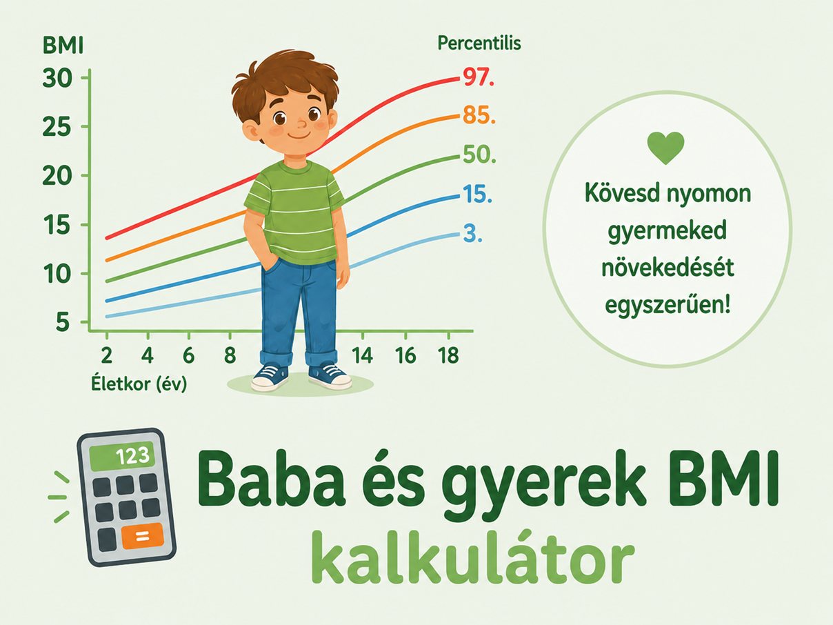 Baba és gyerek BMI és növekedési percentilis kalkulátor Baba és gyerek BMI és növekedési percentilis kalkulátor