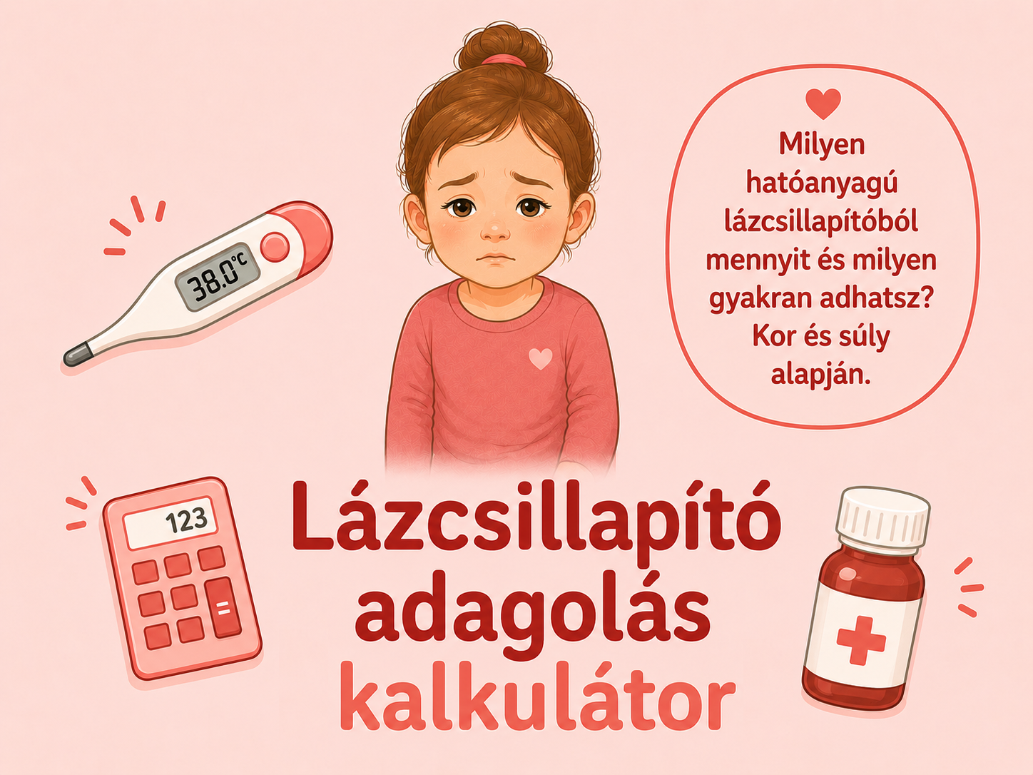 Lázcsillapító adagolás kalkulátor Lázcsillapító adagolás kalkulátor