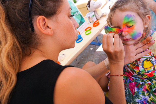 Páfrány az Állatkertben - arcfestés