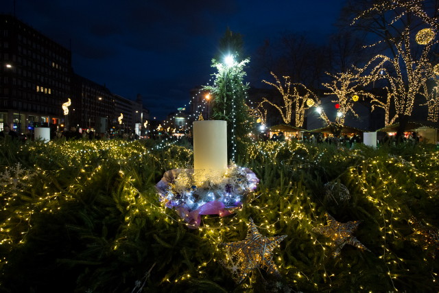 Advent Budapesten - Gyertya gyújtás