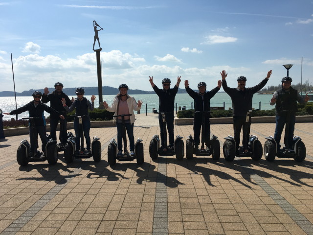 Segway a Balaton parton