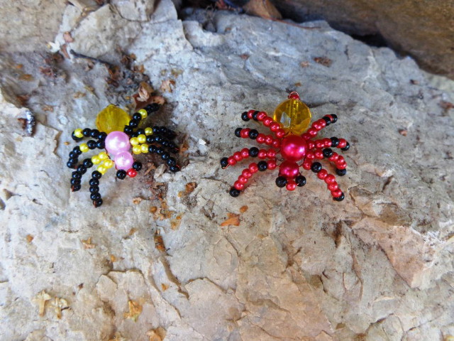 Gyöngyfűzés - gyöngyből készült pók