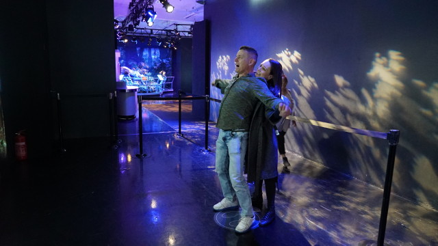 Pikali Gerda és Rékasi Károly az Avatar: Discover Pandora kiállításon