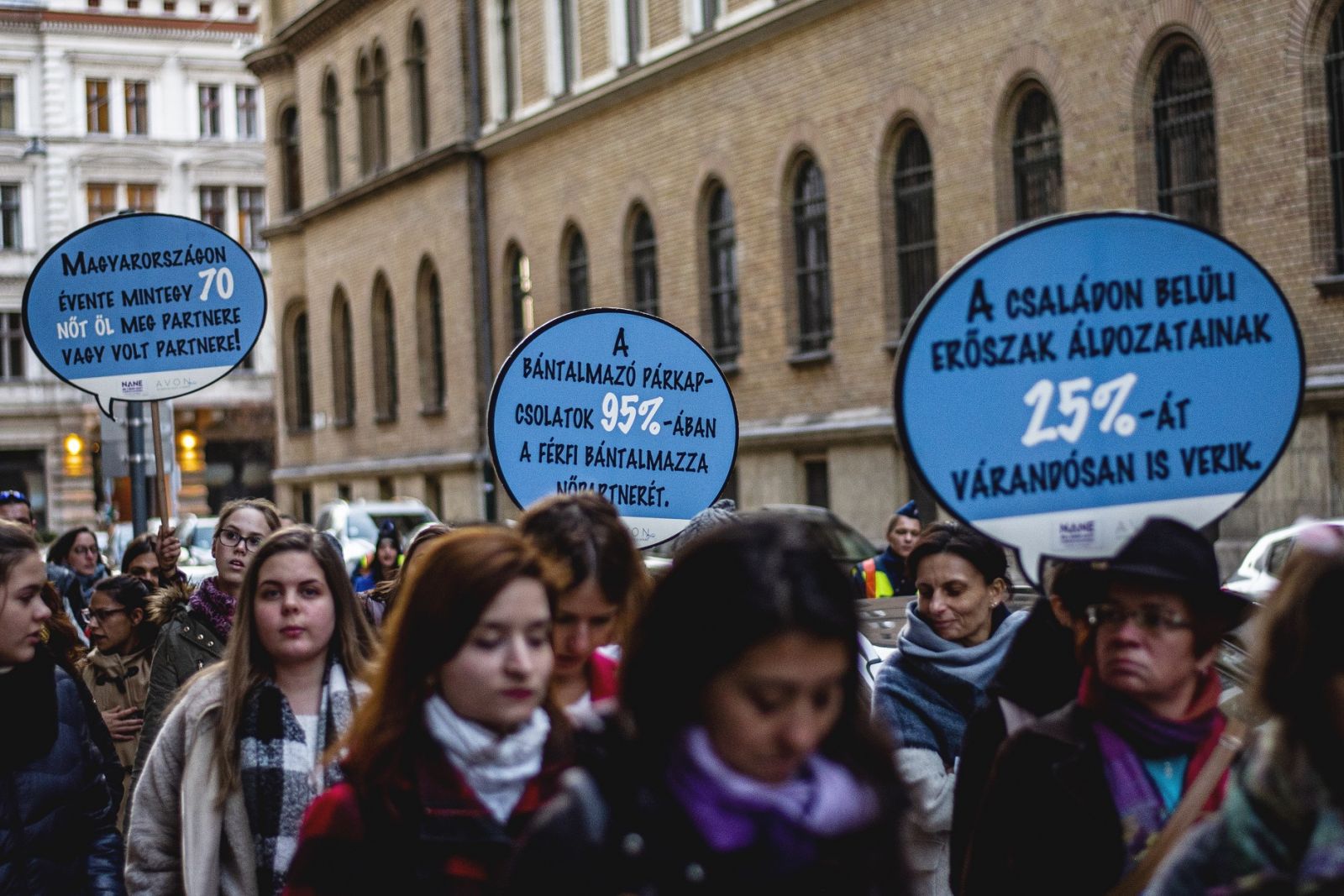 Családon belüli erőszak tüntetés