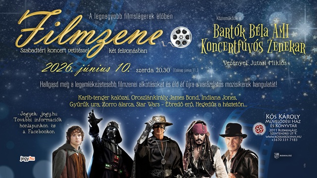 Szabadtéri filmzene koncert Budakalászon Szabadtéri filmzene koncert Budakalászon