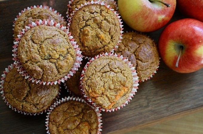 Glutén-tej-tojás-cukor mentes sütőtökös muffin Glutén-tej-tojás-cukor mentes sütőtökös muffin
