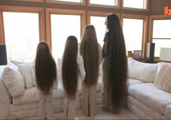 A világ leghosszabb hajú női és gyerekei