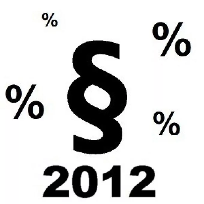 Személyi jövedelemadó törvényt érintő fontosabb változások - 2012. év