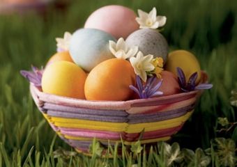 Húsvéti tojás kosárka