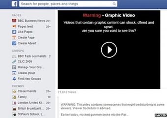 Figyelmeztetéssel látja el az erőszakot ábrázoló videókat és képeket a Facebook