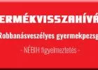 Magyarországról származó "robbanásveszélyes" gyermekpezsgő