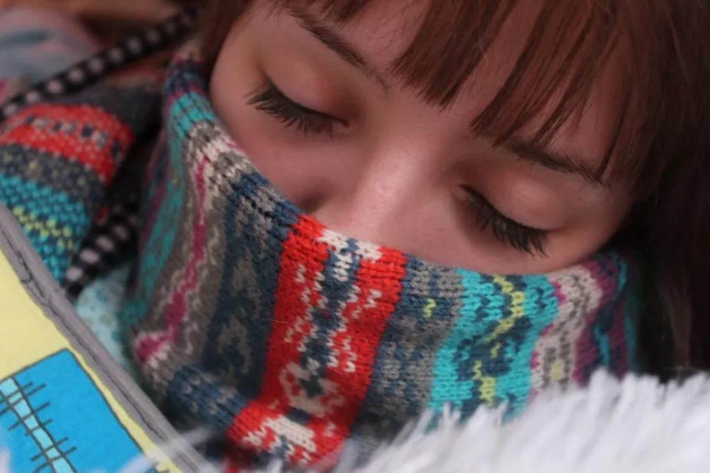 beteg nő influenza
