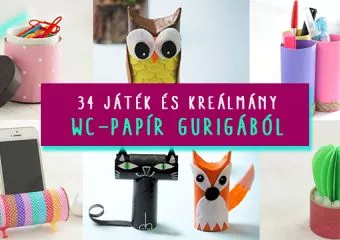 34 ötletes játék és kreálmány wc-papír gurigából