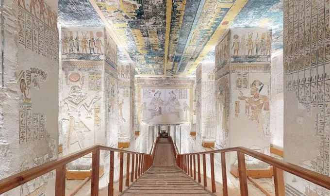 Online sétálhatunk körbe az egyiptomi Királyok Völgye egyik legszebb sírjában