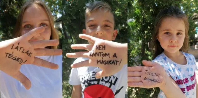 Megható fotókkal üzennek a gyerekek az iskolai zaklatás ellen
