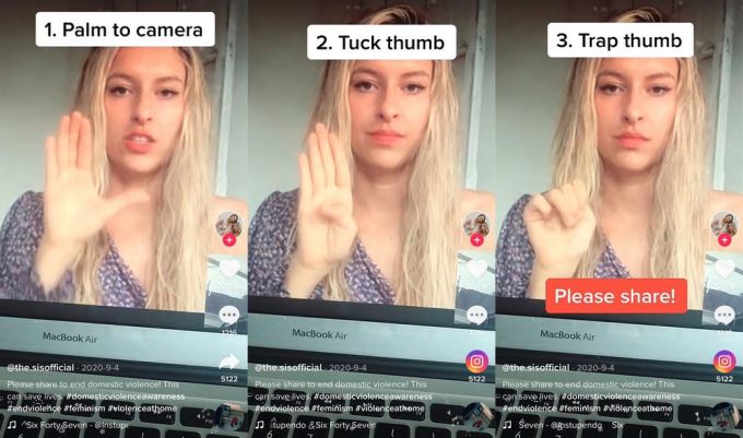 Az mentette meg az eltűnt tini életét, hogy használta a TikTok-on elterjedt segélykérő kézmozdulatot Az mentette meg az eltűnt tini életét, hogy használta a TikTok-on elterjedt segélykérő kézmozdulatot