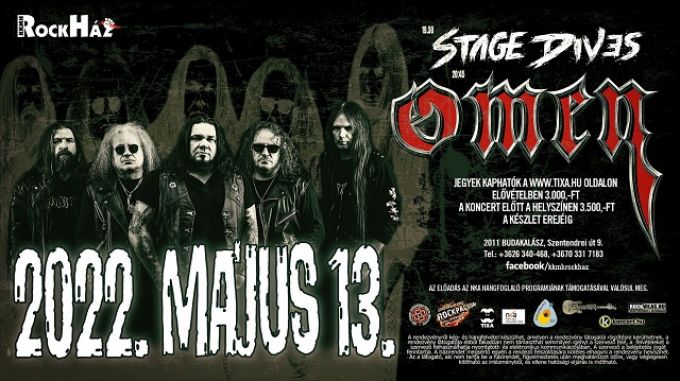 OMEN // Stage Dives a RockHázban! OMEN // Stage Dives a RockHázban!