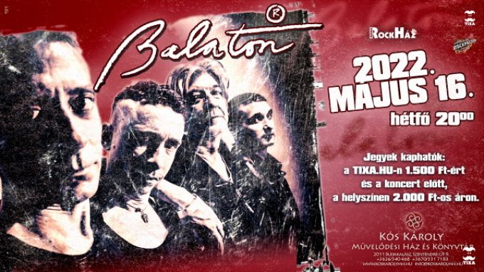 HÉTFŐN! Balaton koncert a RockHázban HÉTFŐN! Balaton koncert a RockHázban