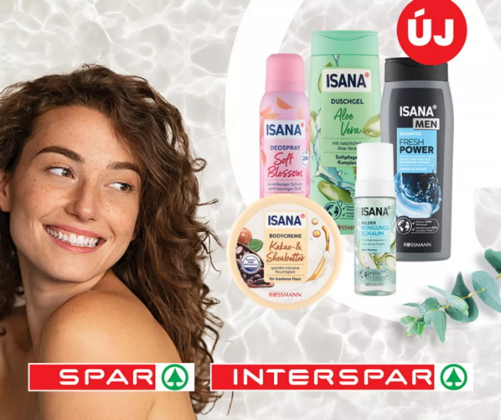 Isana kozmetikai termékcsalád a spar üzletekben Isana kozmetikai termékcsalád a spar üzletekben