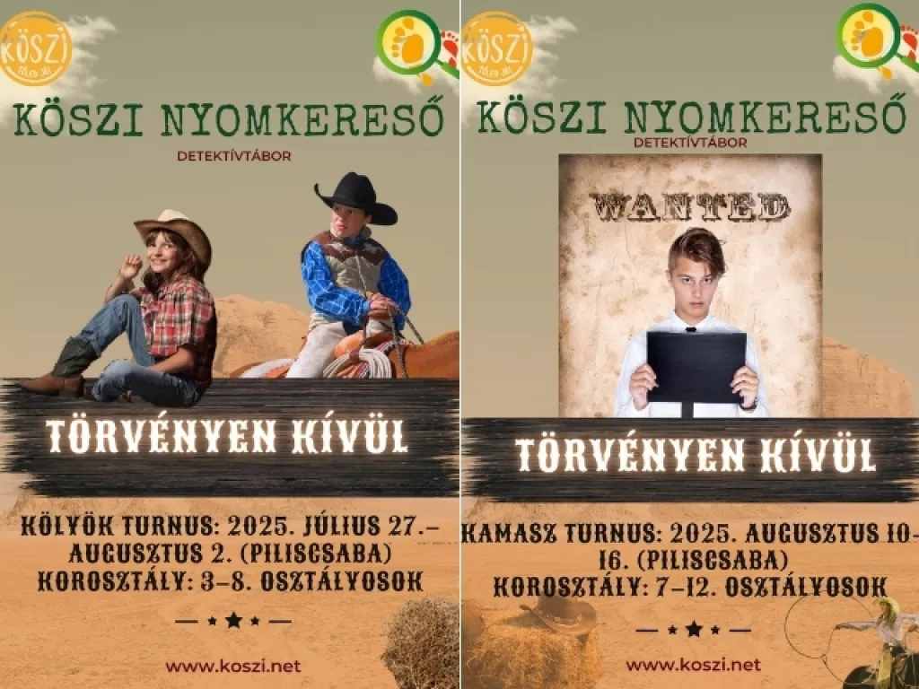 Nyomkereső detektívtábor - Kölyök és Kamasz turnus Nyomkereső detektívtábor - Kölyök és Kamasz turnus