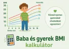 Baba és gyerek BMI és növekedési percentilis kalkulátor
